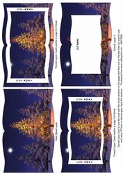 Christmas Tree Lights Tunnel Book Sheet