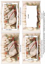 Christmas Book Tunnel Book Sheet