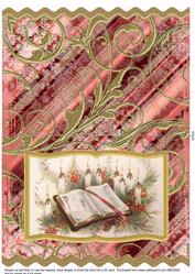 Christmas Book Wavy Edge Book Card
