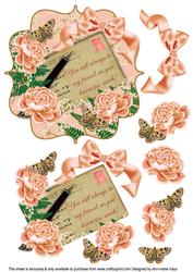 Peach Rose You Will Always Be My Friend Bracket Step by Step