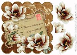 Chocolate Magnolias My Everything 8in Decoupage Sheet