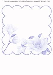 Magnolia Pale Blue 8in Scallop Insert Panel 2 Sheet
