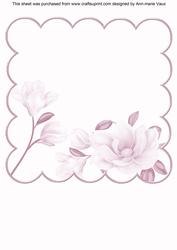 Magnolia Pale Lilac 8in Scallop Insert Panel 2 Sheet