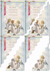 Christmas Silent Night Angels Wavy Corner Side Stacker