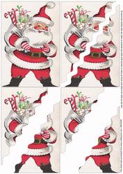 Father Christmas Wavy Corner Side Stacker