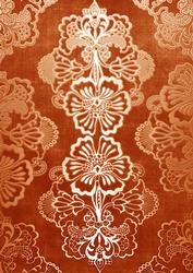 Burnt Orange Embossed Silver Metallic A4 Backing Paper
