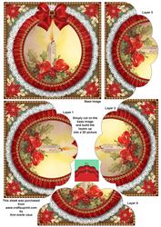 Single Candle Ruffle 5in Scallop Bottom Stacker