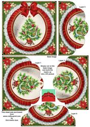 Elegant Tree Ruffle 5in Scallop Bottom Stacker
