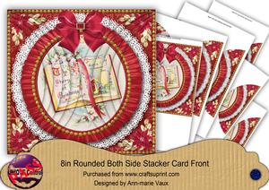 Glory Book Red Ruffle 8in Round Side Stacker Cf Kit
