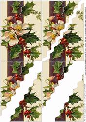 Christmas Roses Corner Side Stacker