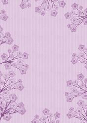 Lilac Stripe Blossom Edge A4 Backing Paper