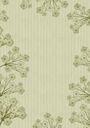 Olive Stripe Blossom Edge A4 Backing Paper