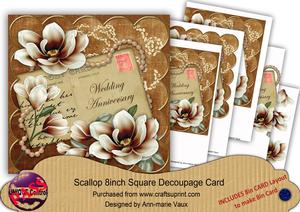 Chocolate Magnolia Wedding Anniversary 8in Xtreme Cf Kit