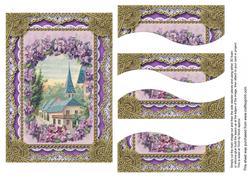 Lavender View 7x5in Swirvey Top Bottom Stacker