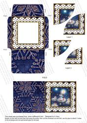 Angels Blue Mini Card Envelope Duo Corner Stacker Aio