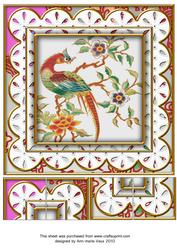 Oriental Phoenix Anglaise 8in Picture Sheet Topper