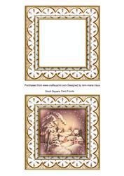 Snowy Village Anglaise 5in Card Front and Shaker Frame