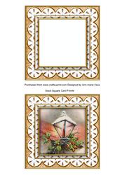 Christmas Lantern P Anglaise 5in Card Front and Shaker Frame