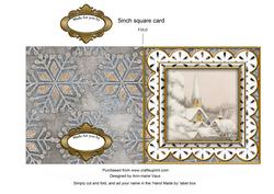 Ice Church Anglaise 5in Cut and Fold Card