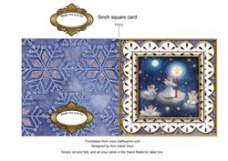 Angels in Sky Anglaise 5in Picture Cut and Fold Card