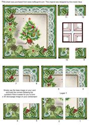 Elegant Tree Green 5in All 4 Corner Stacker