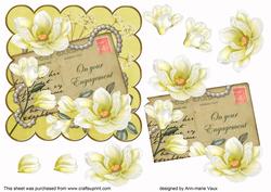 Lemon Magnolia Your Engagement 6in Scallop Step by Step