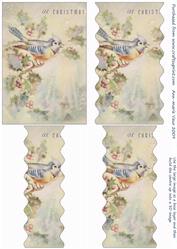 Christmas Bird Wavy Centre Stacker