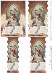 Religious Mary and Baby Wavy Centre Stacker