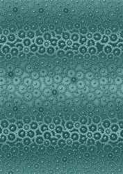 Dusky Teal Metallic Beaded Flower A4 Backing Paper
