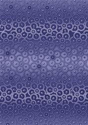 Blue Metallic Beaded Flower A4 Backing Paper