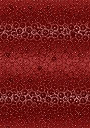 Dark Red Metallic Beaded Flower A4 Backing Paper