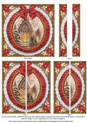 Church Window Ruffle 5in Side Stacker Card Front