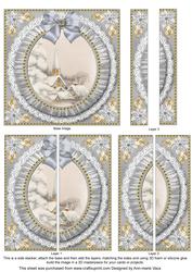 Ice Church Ruffle 5in Side Stacker Card Front