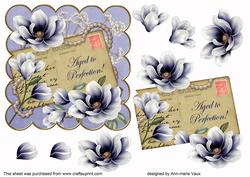 Dblue Magnolia Aged to Perfection 6in Decoupage Step by Step
