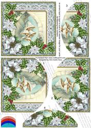 Snowbells Poinsettia 5in Round Bottom Stacker