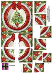 Elegant Tree Ruffle 5in Cross Stacker