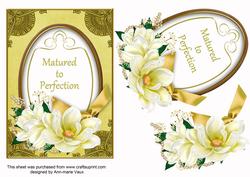 Lemon Magnolia Matured Perfection Oval 7x5in Step by Step