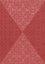 Red Lace Quad Angle A4 Backing Paper