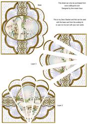 Pretty Snowscene Flake Anglaise Deco Stacker