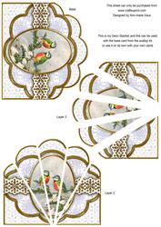 Blue Tits Flake Anglaise Deco Stacker