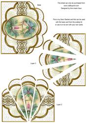 Christmas Lantern2 Flake Anglaise Deco Stacker