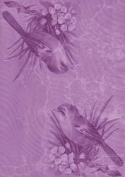 Lilac Bird Duo A4 Backing Paper
