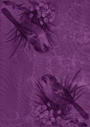 Purple Bird Duo A4 Backing Paper