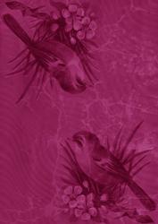 Cerise Bird Duo A4 Backing Paper