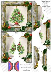 Elegant Tree Holly 5in Scalloped Side Stacker