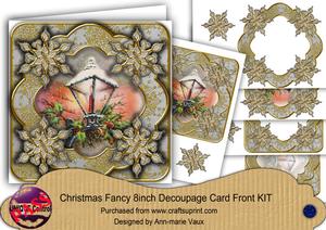 Lantern Silver Gold Flake Fancy 8in Decoupage Cf Kit