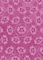 Cerise Oriental Lotus A4 Backing Paper