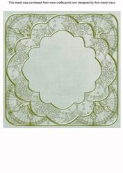 Dove Snowflake Colour Rosette 8in Insert Panel