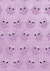 Lilac Toned Owls A4 Backing Paper