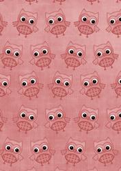Pink Toned Owls A4 Backing Paper